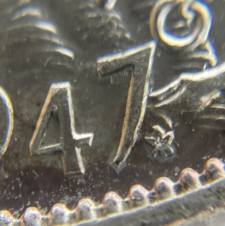 1947 Maple Leaf Canada 50 Cent, EF Condition. C-3052