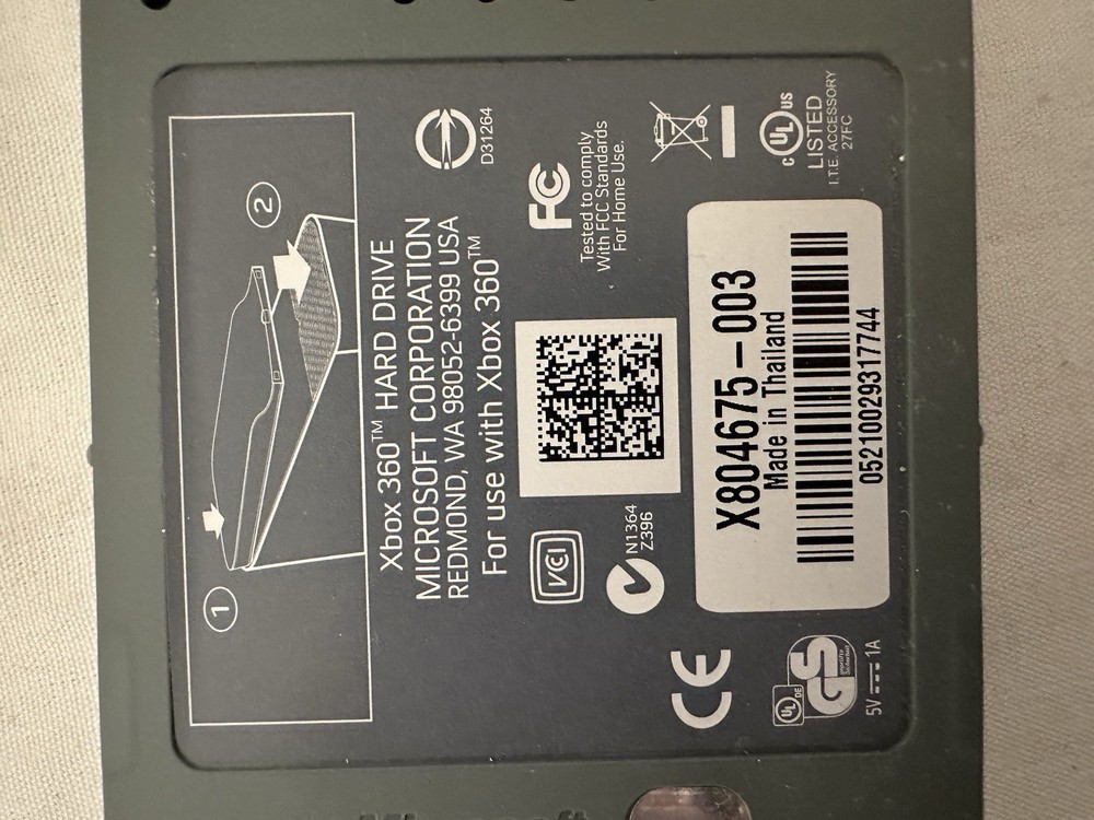 Authentic Microsoft XBOX 360 20GB Hard Drive