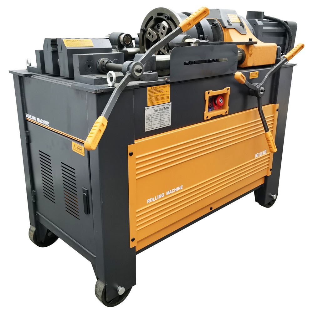 220V 3KW 0.6"-1.6"Thread Roller Rebar Thread Stripping Rib Rolling Machine