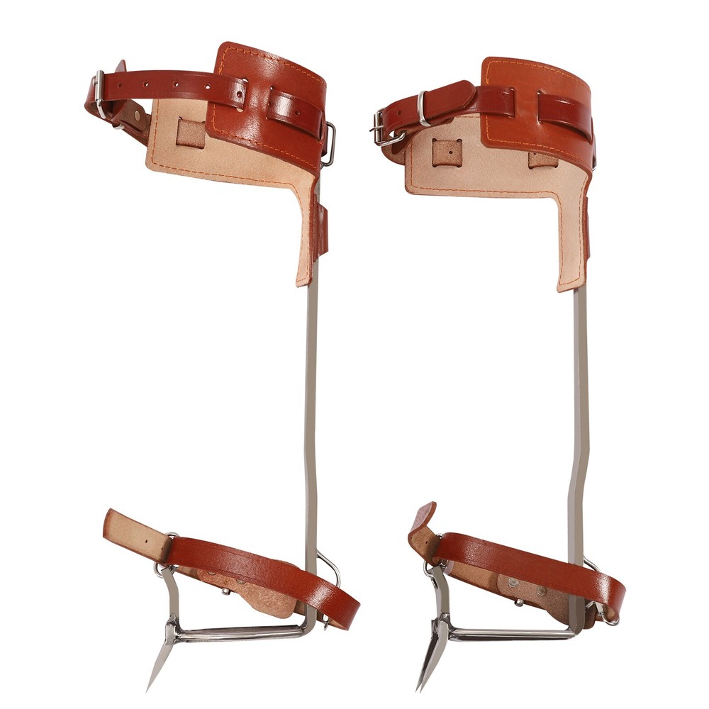 Tree Climbing Spike Set Adjustable Pole Climbing Spurs Tool Climber Strap Gaffs