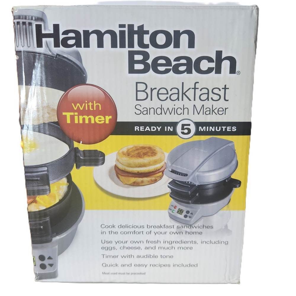 Hamilton Beach 25475 Breakfast Sandwich Maker - Silver