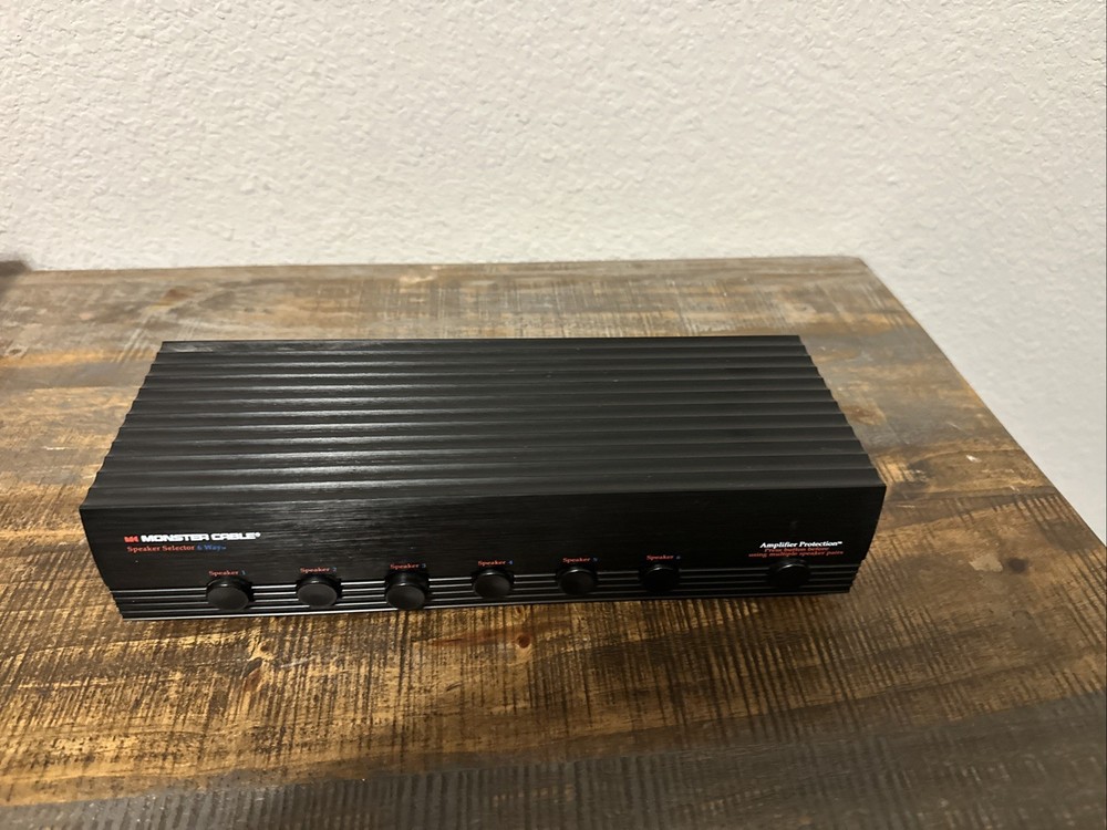 Monster Cable 6 Way Speaker Selector With Amplifier Protection