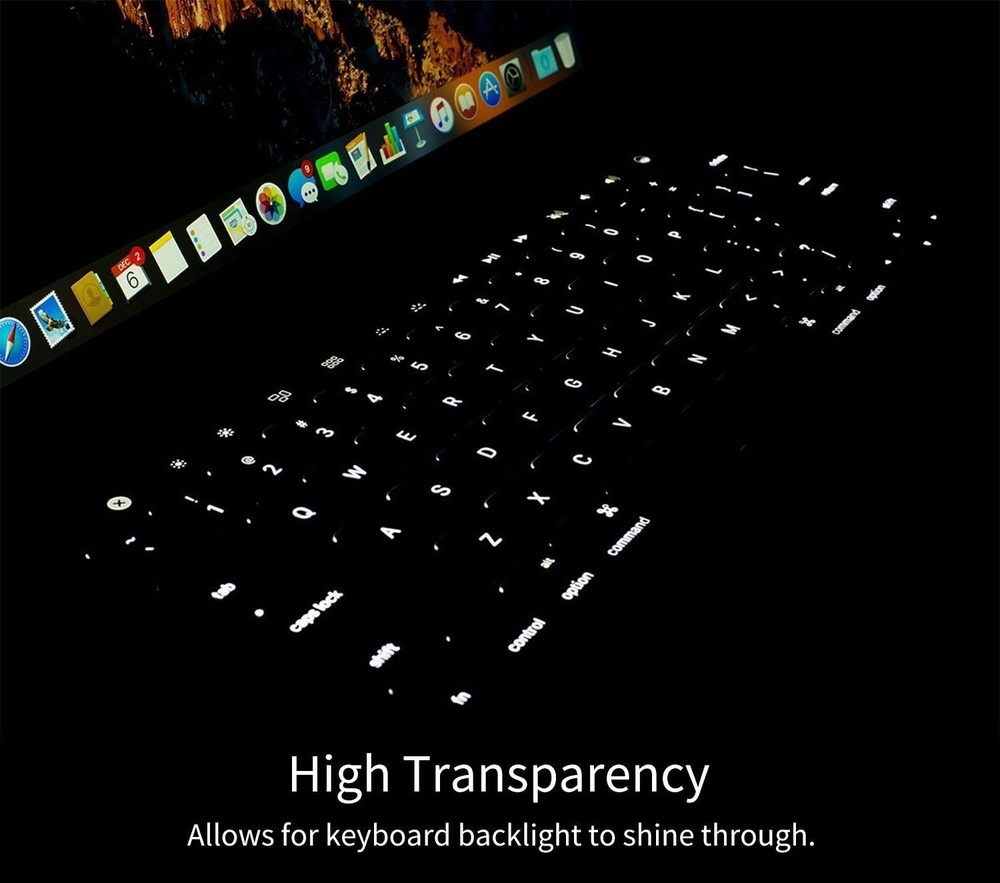 Ultra Thin MacBook Pro Keyboard Cover - Fits 13" & 15" Touch Bar Models