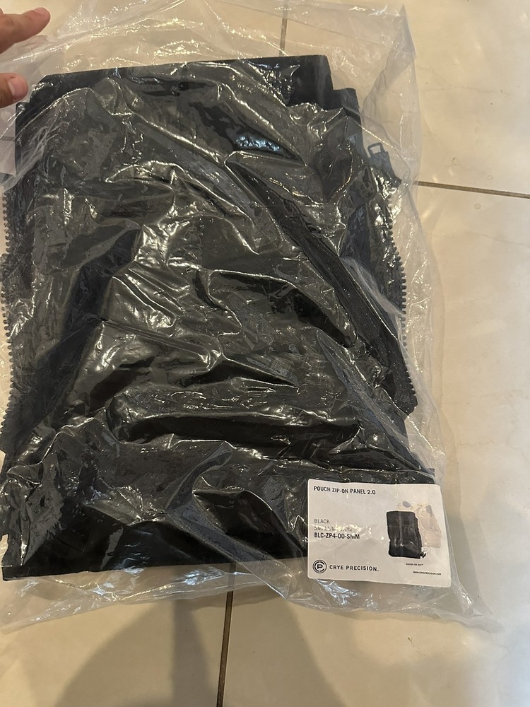 Crye Precision AVS JPC SPC Zipon Panel Black small/ Medium 2.0