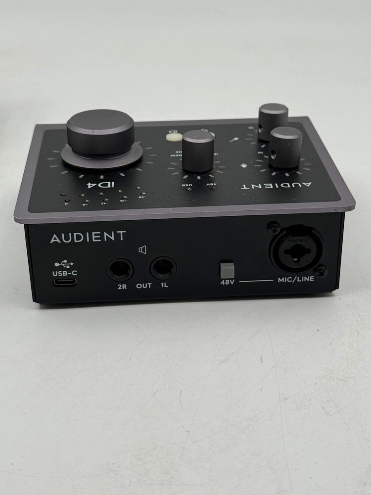 Audient iD4 USB-C Audio Interface with Audio-Technica AT2020 Tested - Used