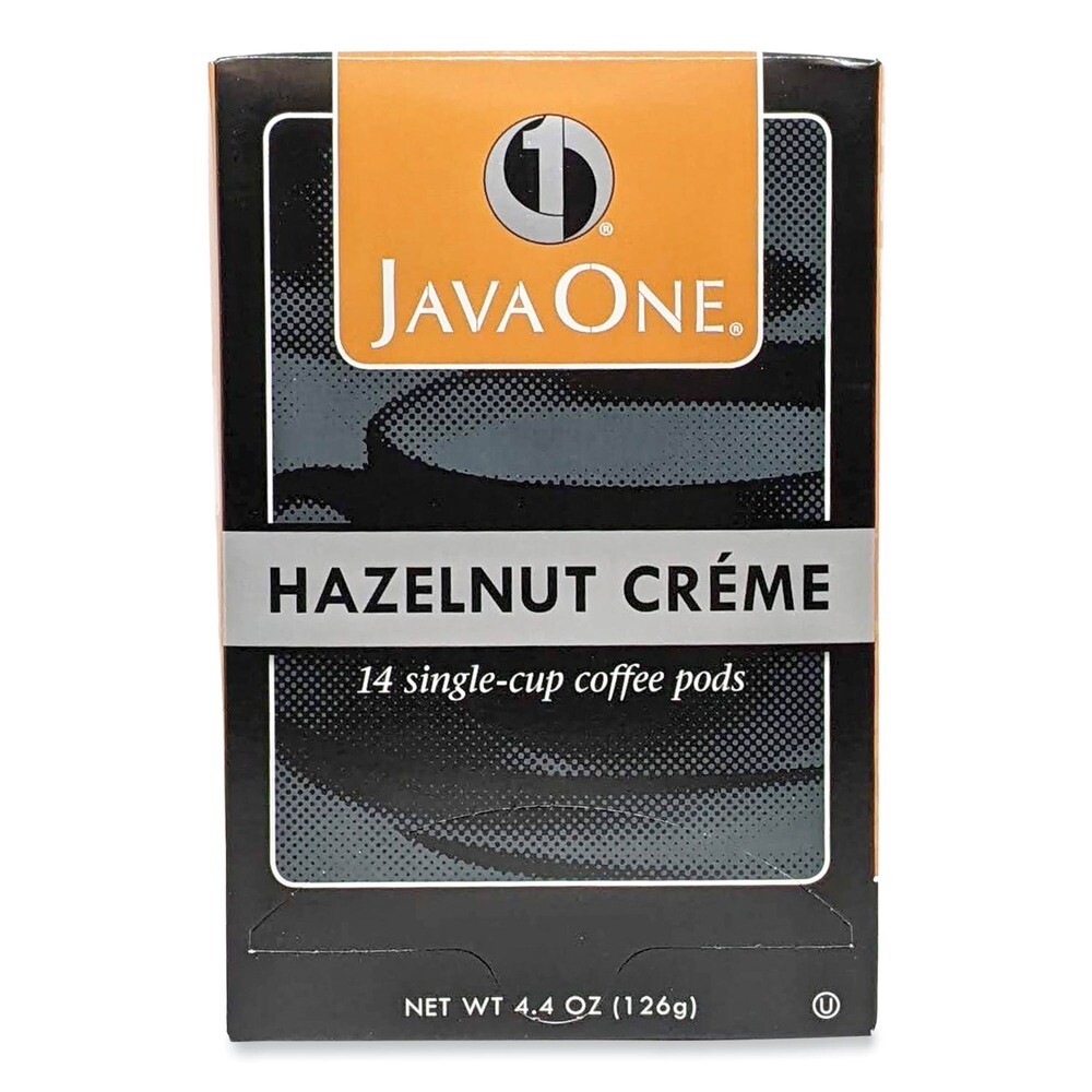 Java One 70500 Single Cup Coffee Pods - Hazelnut Creme (14/BX) New