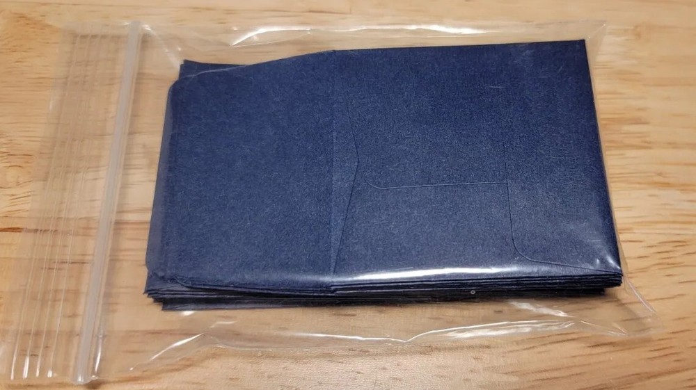 2×2 Deep Blue Archival Paper Envelopes (25 Count) Coin Envelopes, Seed Envelopes