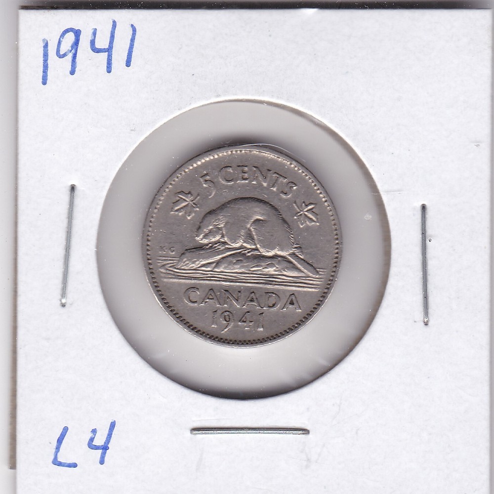 1941 Canada 5 Cents L4