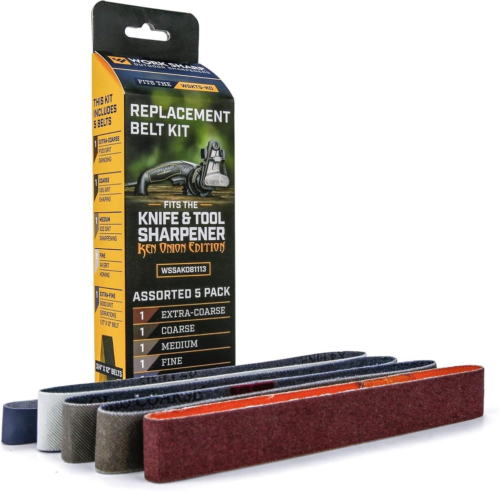 Durable Ken Onion Replacement Belt Assortment - For All Your Sharpening Needs