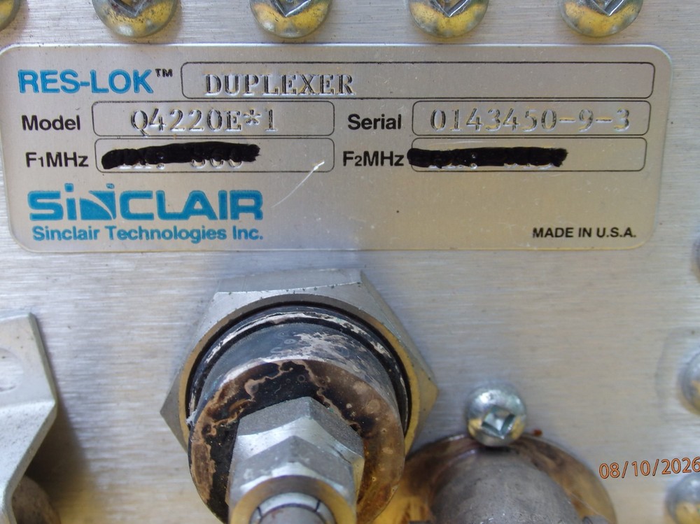 Sinclair Q4220E*1 Duplexers