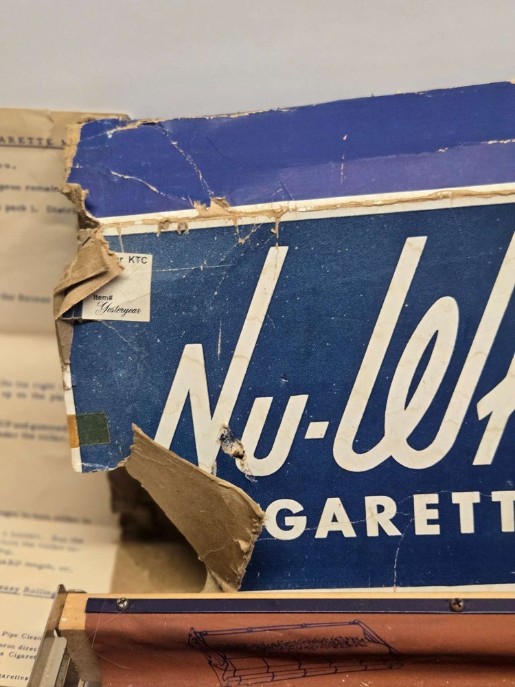 Nu-White 5's Cigarette Maker Tobacco Roller Manual Machine Instructions USED