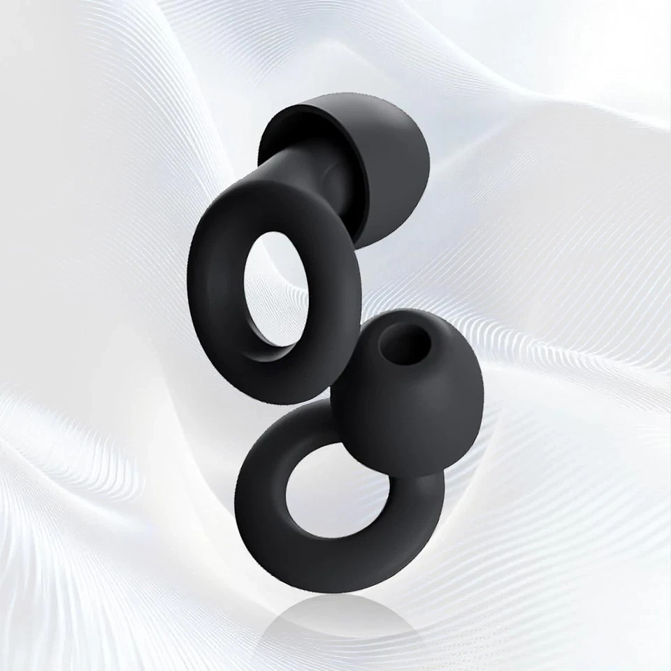 Reusable Silicone Ear Plugs Noise Cancelling Earplugs Protector Study Sleep Swim