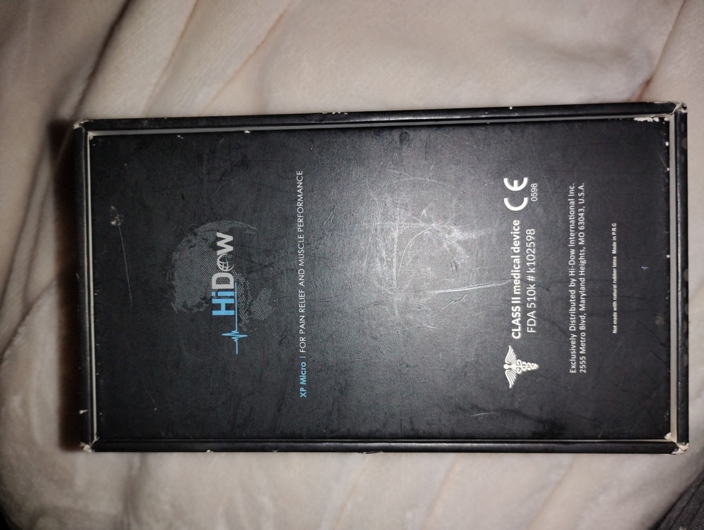 HiDow XP Micro TENS/EMS Combo Rechargeable Device New Open Box