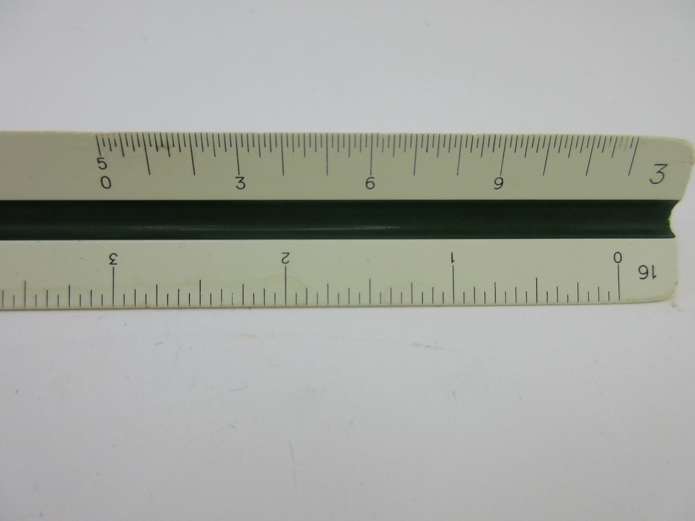 A.W. Faber-Castell 883/Z2 Engineer Scale Ruler Germany – Triangular Drafting