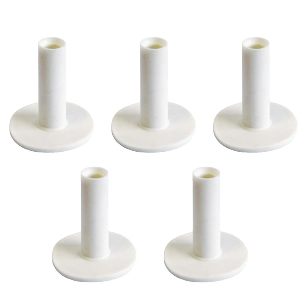 YAFIYGI 5 Pack Rubber Golf TeesTee Driving Range Value for White