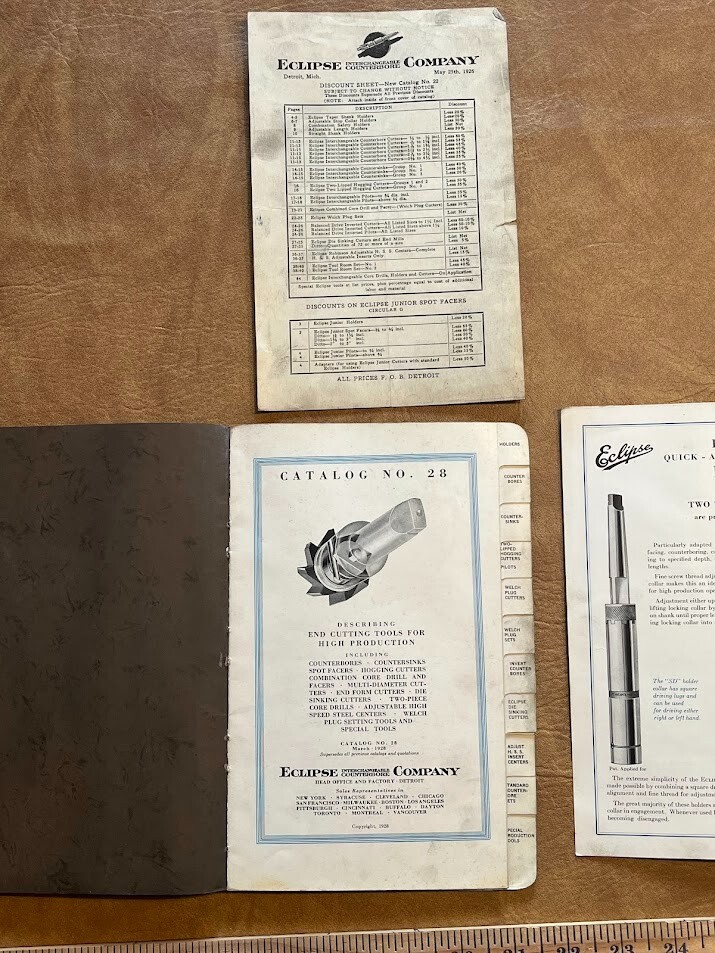 Eclipse Interchangeable High Production Tools Catalog 1928