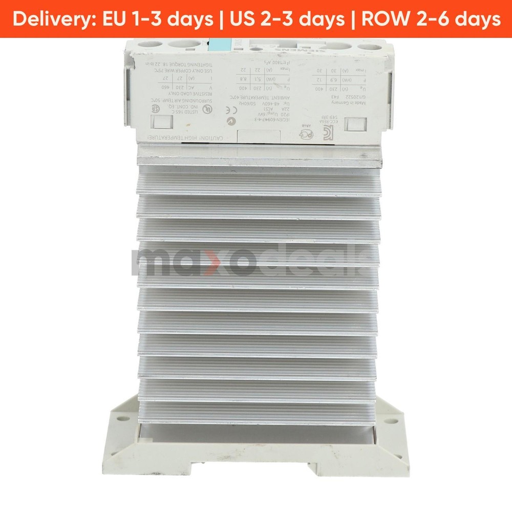 Siemens 3RF2330-1AA14 Solid State Contactor 1Ph Used UMP