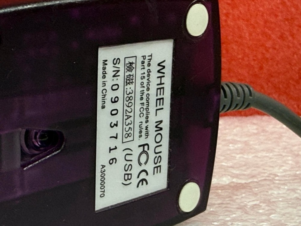 MICRO INNOVATIONS 3892A358 WHEEL MOUSE