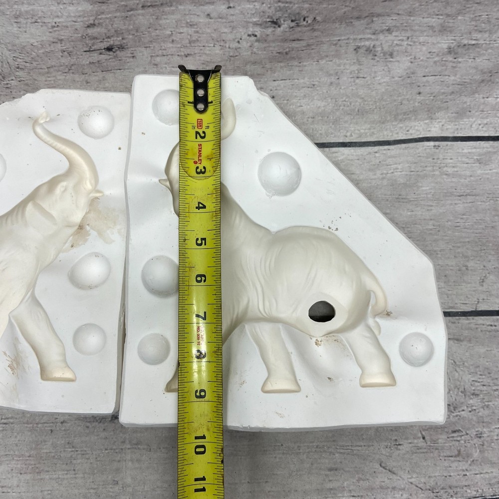 Unbranded Ceramic Casting Mold Elephant Figure
