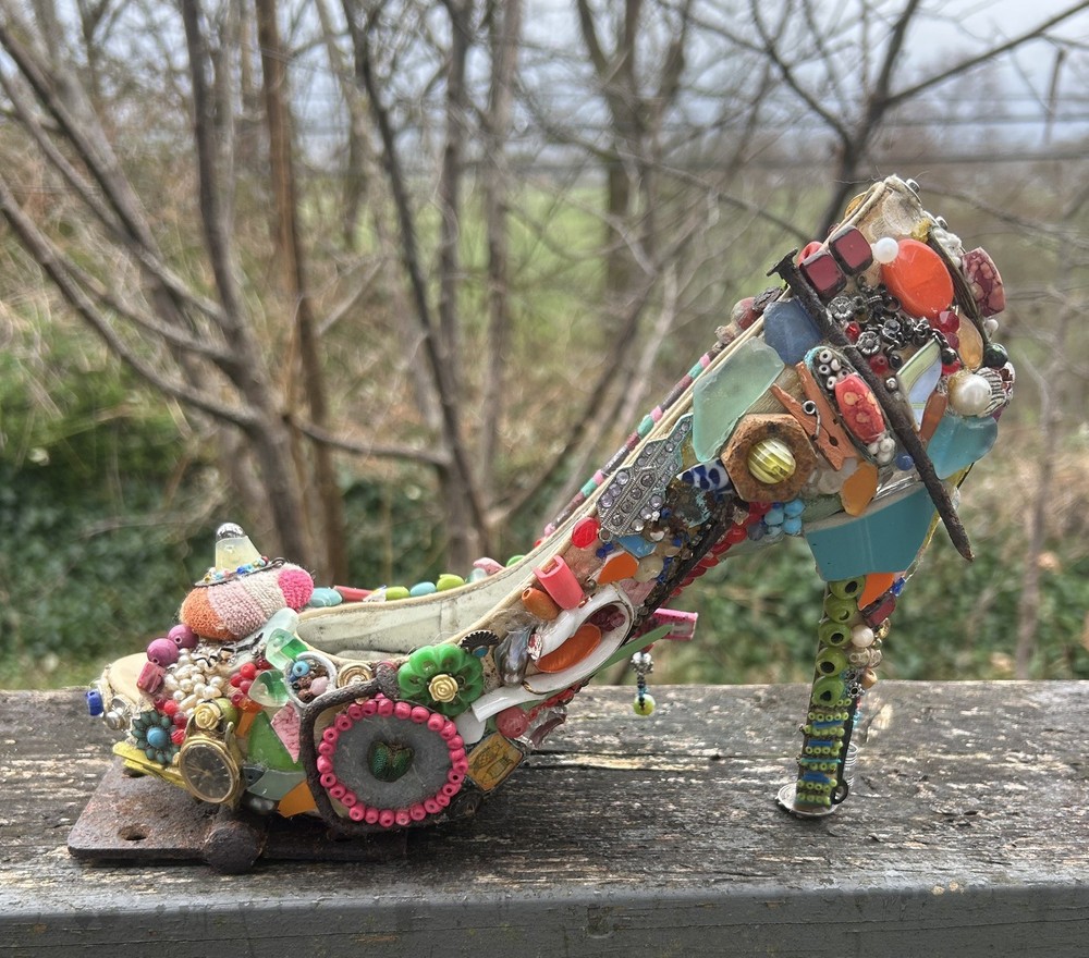 Mosaic High Heel Unique Conversation Piece
