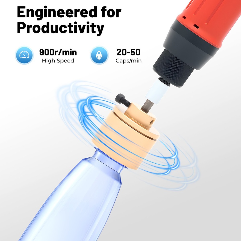 Electric Handheld Bottle Capping Machine Screw Capper Sealing Sealer Tool