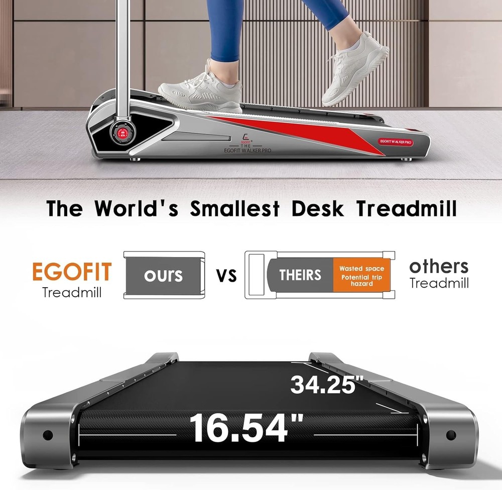 Egofit Plus M1T Walk Jog Treadmill Foldable Handlebar Compact Quiet