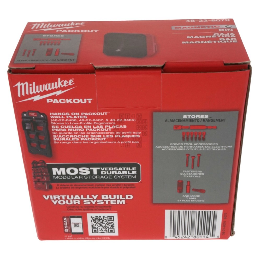 Milwaukee Tool 48-22-8070 PACKOUT Magnetic Bin