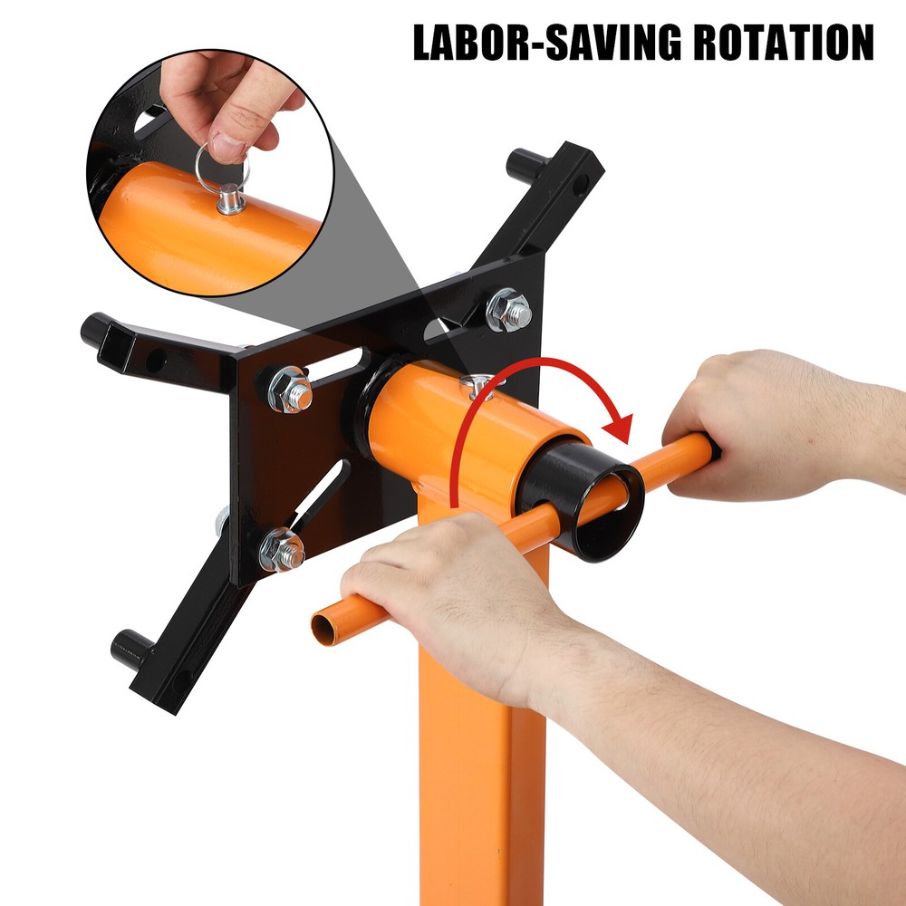 1300lbs Engine Stand U-Shaped Engine Hoist 360° Adjustable Mounting Head&Casters