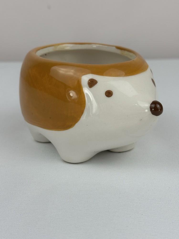 Mini Ceramic Animal Planter Pot Hedgehog Great Gift