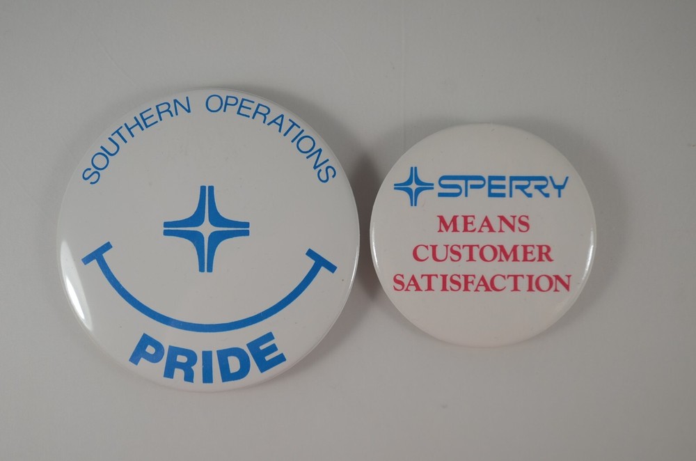 Sperry Univac Computers Pinback Button Set