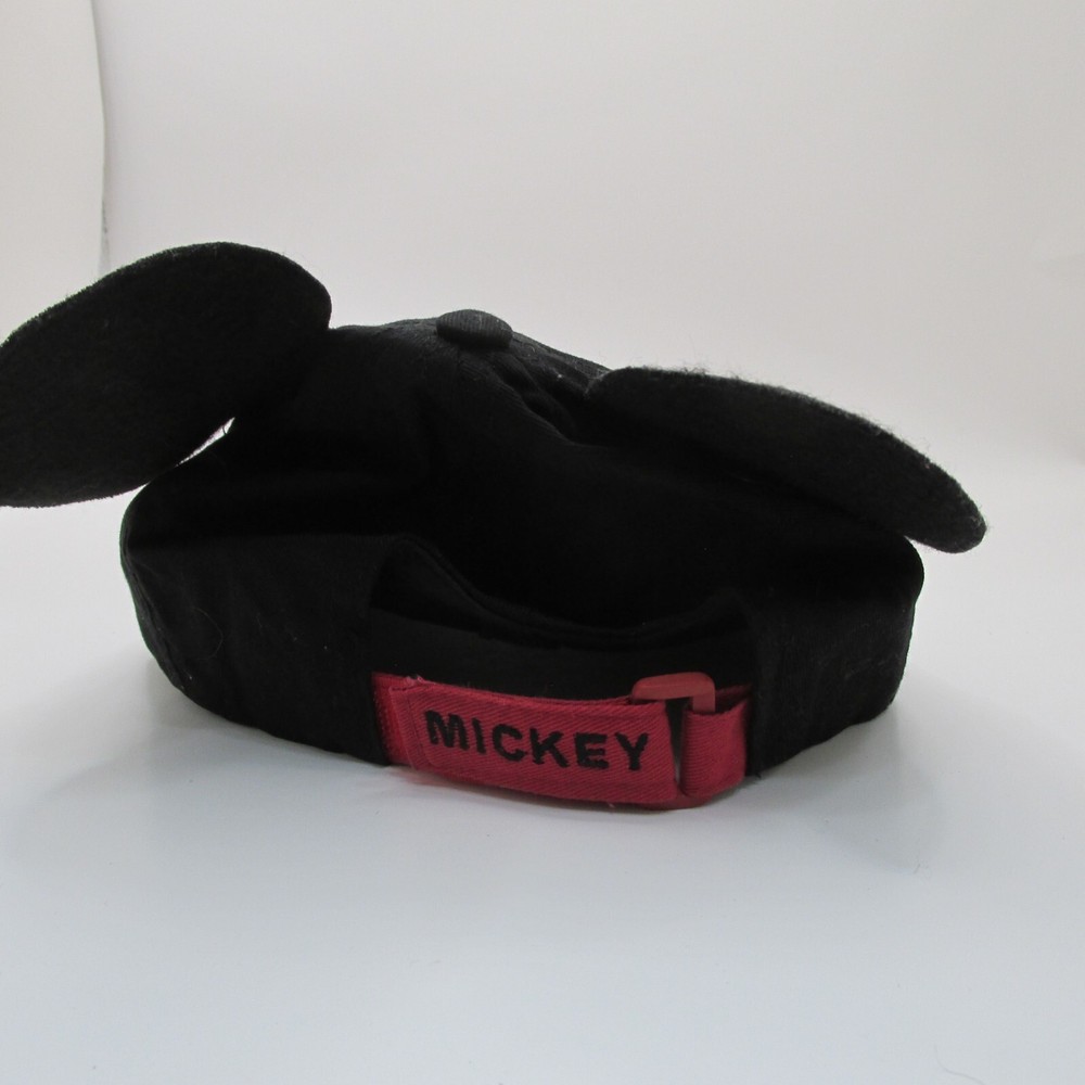 VINTAGE CHILDRENS MICKEY MOUSE EAR HAD W/ MOVING EYES- HOOK/LOOP BACK
