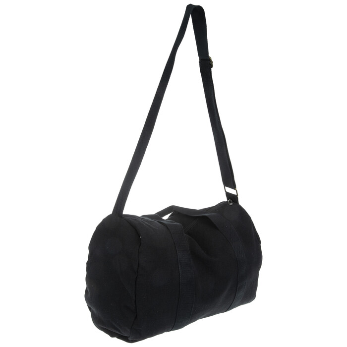BASICALLY YOURS Black Canvas Duffel Bag - NEW