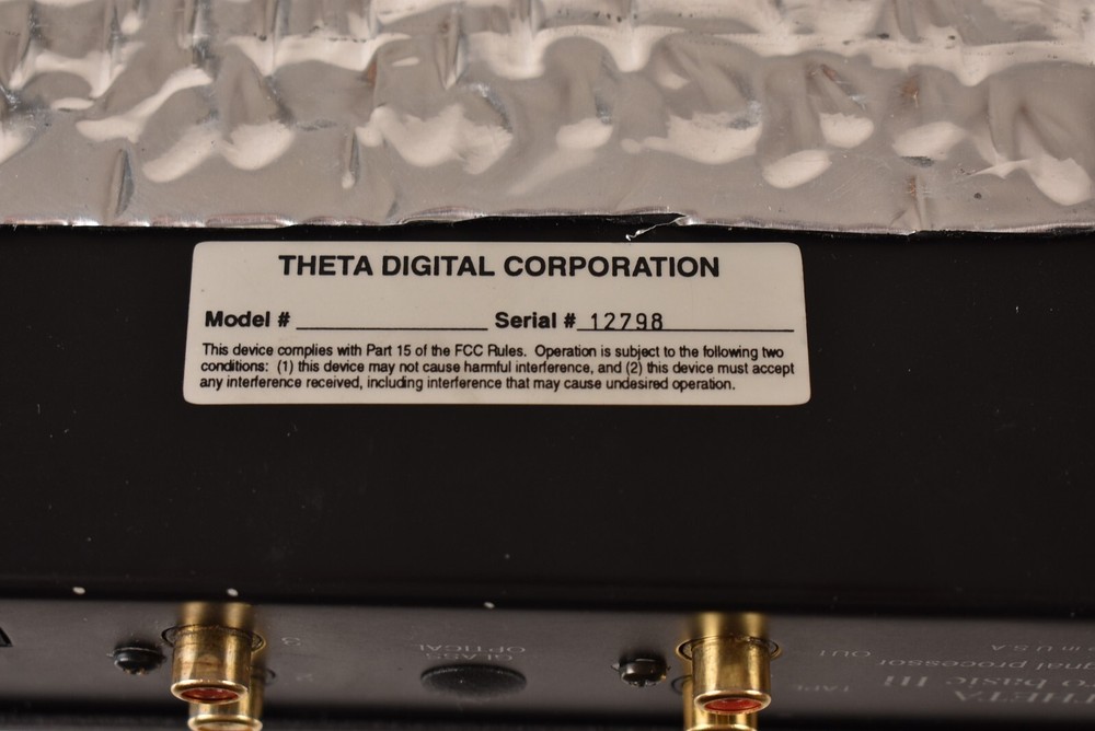 Theta Digital Theta DS Pro Basic III (3) Digital Signal Processor DAC -READ-