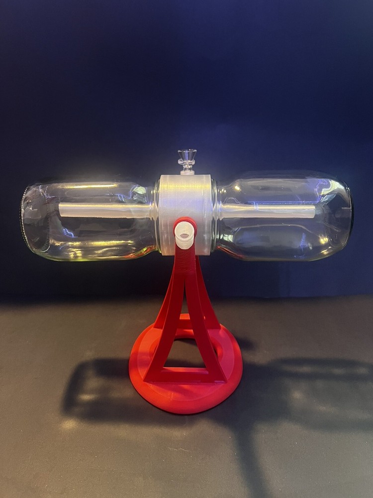 360 Rotating Gravity Bong/Hookah Water Pipe. Red Edition
