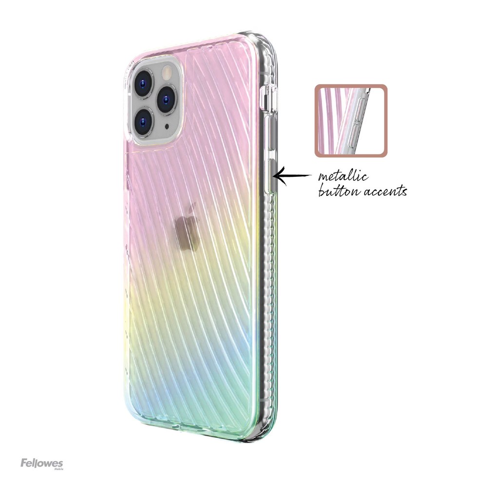 Fellowes CRC97796 iPhone 11 Pro Max Iridescent Phone Case With Texture Design