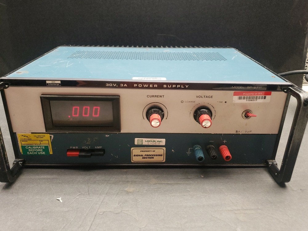 HEATH SCHLUMBERGER SP-2711 REGULATED  POWER SUPPLY  - Tested Working