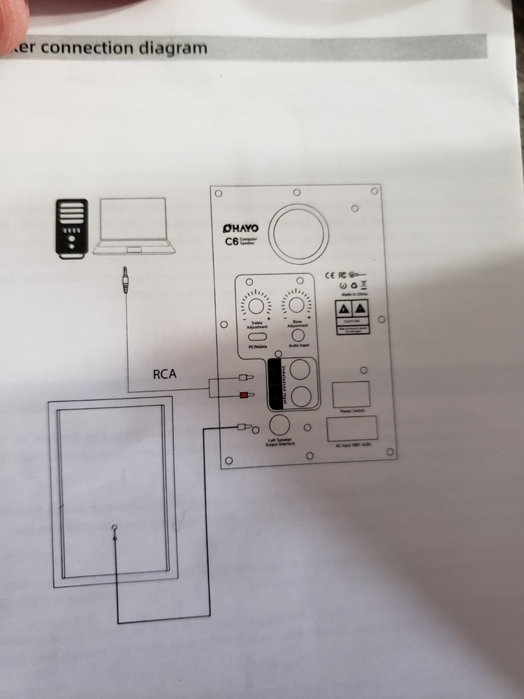 Hayo multimedi active computer gaming speakers, new