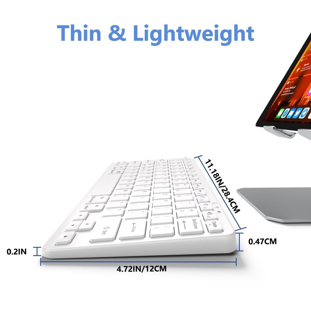 MMK Bluetooth Keyboard, Tablet Keyboard Compatible iPad 11th Generation,iPad ...