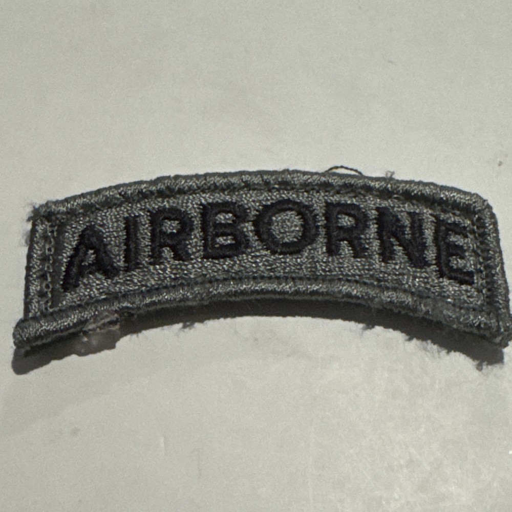 Subdued AIRBORNE Tab US ARMY Patch - Original
