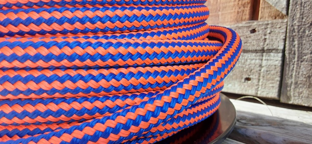 1/2 " x 100 ft. Double Braid-Yacht Braid Polyester Rope. US Made