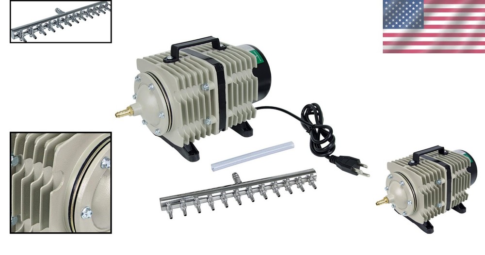 Active Aqua 112W Air Pump with 12 Outlets