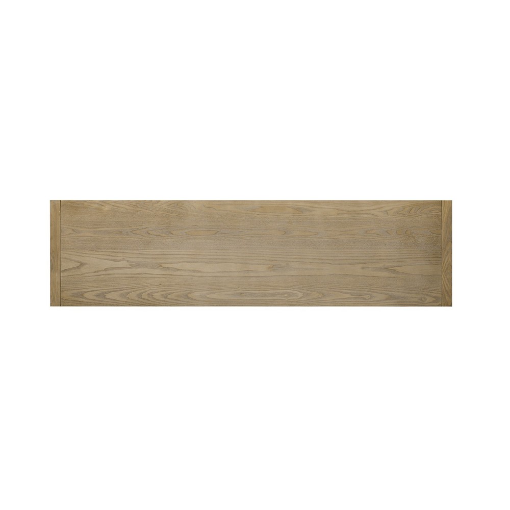 60" Modern Solid Ash Veneer Sideboard (3 Doors+3 Drawers, Semi-Open Shelf