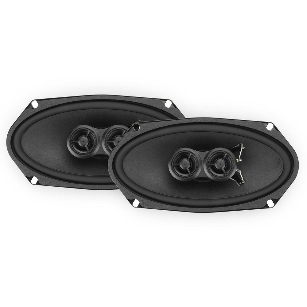 RetroSound Premium 4" x 8" Ultra-thin 3-Way Dash Speaker Pair