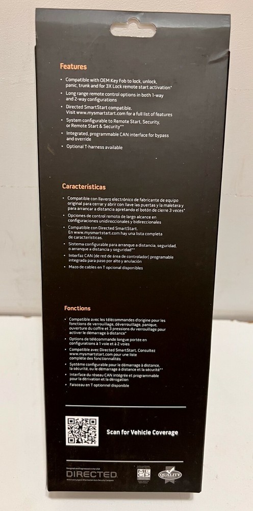 Directed Electronics DS3 Low Current Remote Start System Brand New