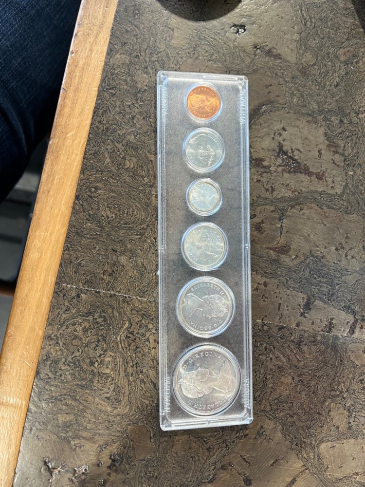 Canada 1967 Silver Centennial Mint Set. 6 coins. Plastic case