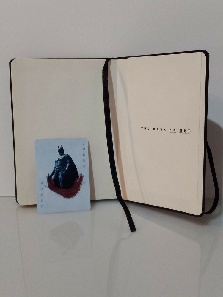 The Dark Knight Collectors Notebook with Playing Card