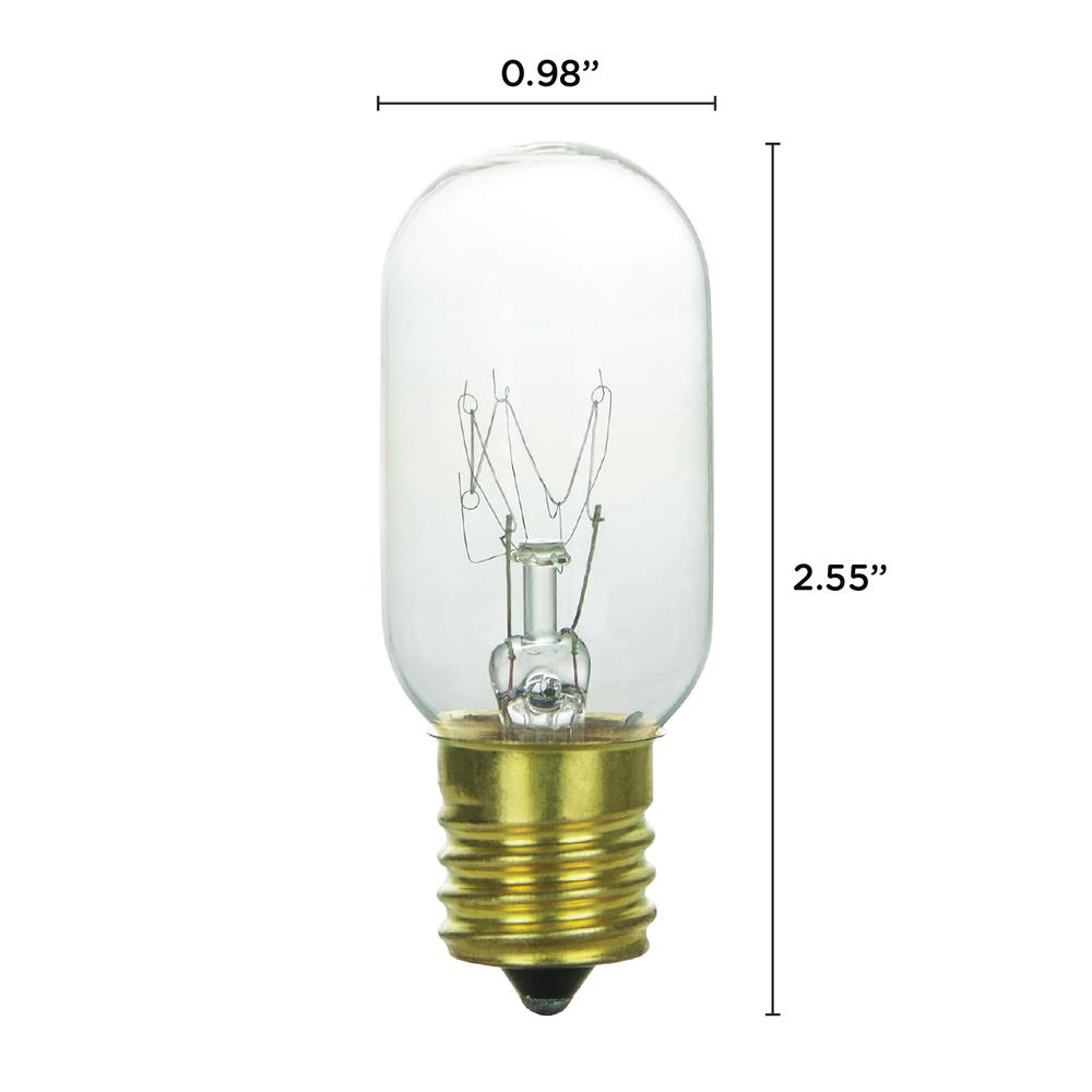 6 Pack 40W T8 Tubular Indicator Appliance Microwave Intermediate E17 Light Bulb