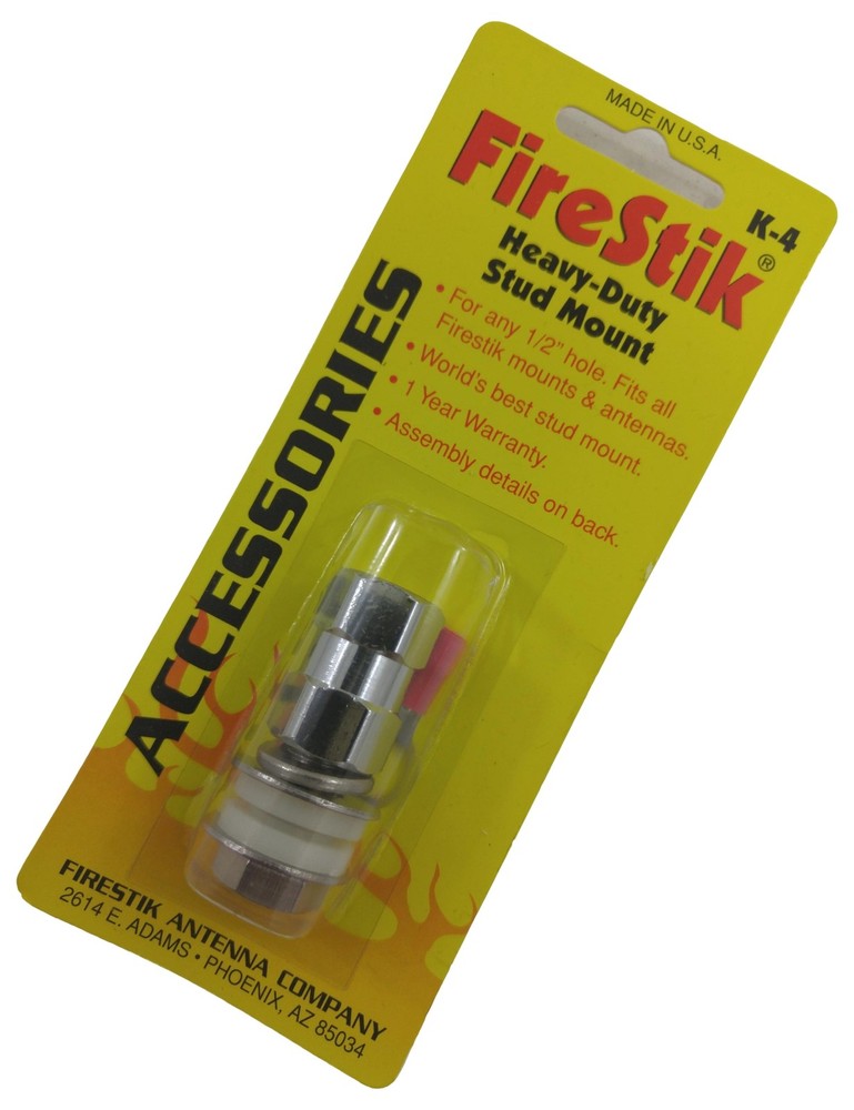 Firestik K-4 Split Terminal Lug Style CB Radio Antenna Stud Mount