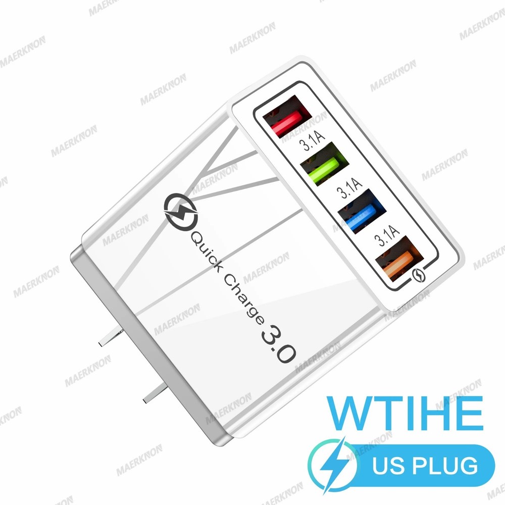 Hyper Charge Pro Charger – 4-Port Quick Charge for Android iPhone Fast Charging