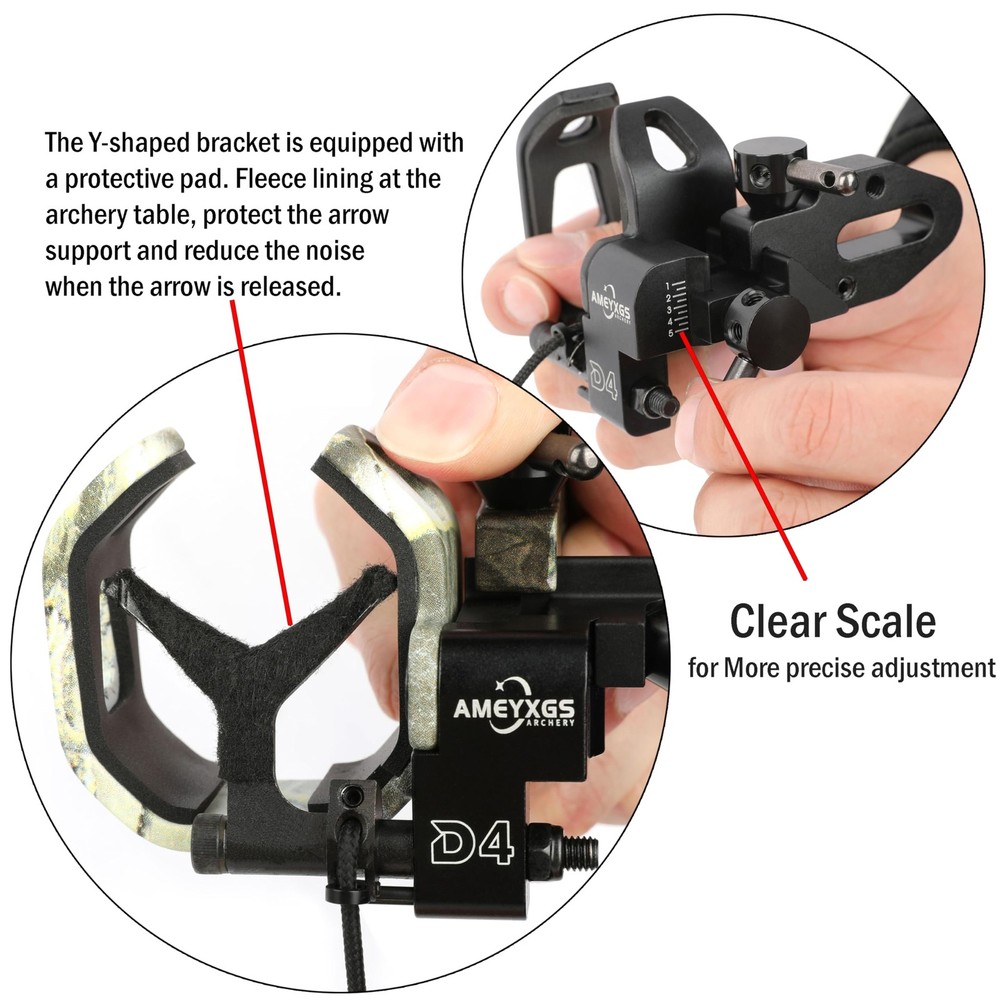 Archery Drop Fall Away Arrow Rest Micro Adjustable Right Hand for Compound Bo...